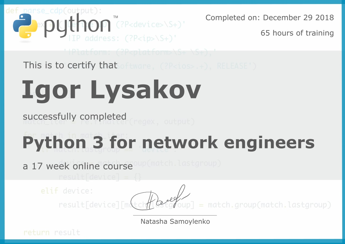 Python for network engineers