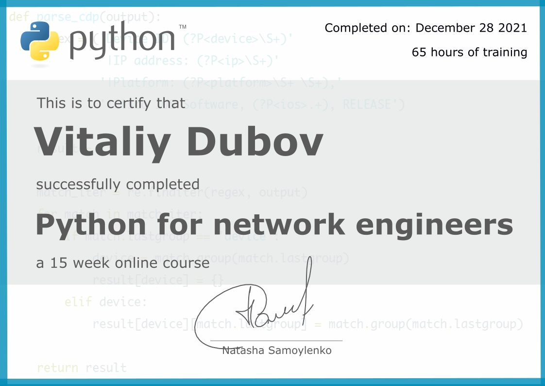 Python for network engineers